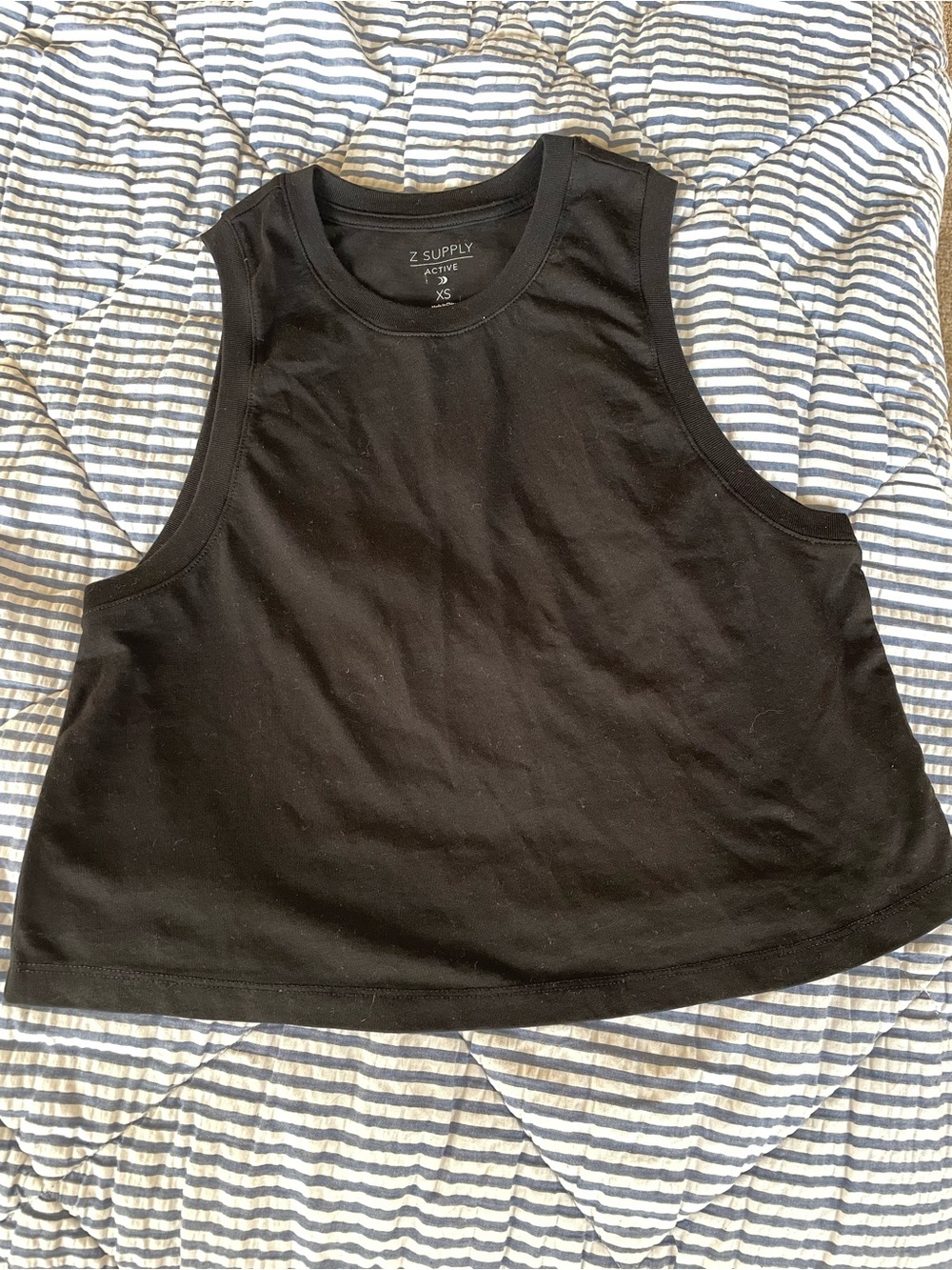 Z Supply Black Cropped Muscle Tank
